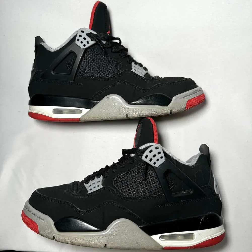Size 8.5 - Nike Air Jordan 4 Retro OG Bred 2019 Men's Shoes